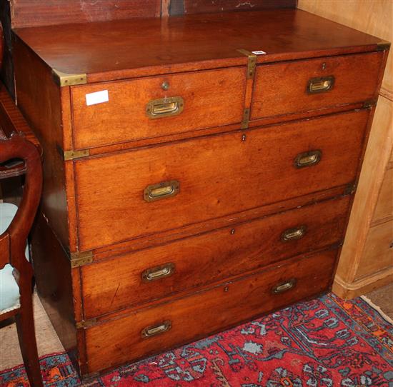 Victorian military chest of drawers